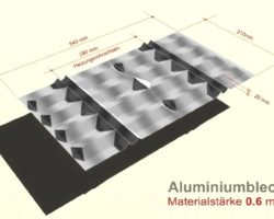 Ripal® Fußbodenheizung Wärmeleitblech blank