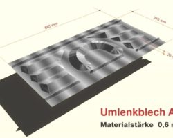 Ripal@-Fußbodenheizung Umlenkbogenblech